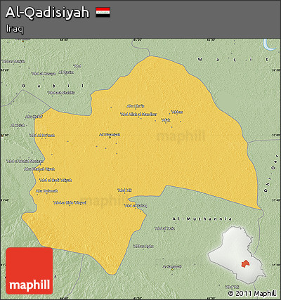 Savanna Style Map of Al-Qadisiyah