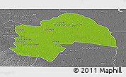 Physical Panoramic Map of Al-Qadisiyah, desaturated