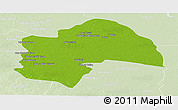 Physical Panoramic Map of Al-Qadisiyah, lighten