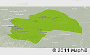 Physical Panoramic Map of Al-Qadisiyah, lighten, semi-desaturated