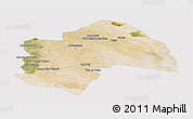 Satellite Panoramic Map of Al-Qadisiyah, cropped outside