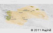 Satellite Panoramic Map of Al-Qadisiyah, lighten, desaturated