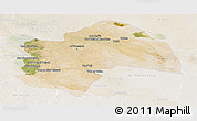 Satellite Panoramic Map of Al-Qadisiyah, lighten