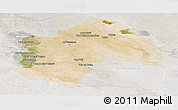 Satellite Panoramic Map of Al-Qadisiyah, lighten, semi-desaturated