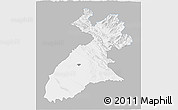 Gray 3D Map of Arbil, single color outside