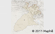 Shaded Relief 3D Map of Arbil, lighten