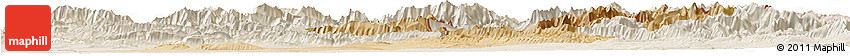 Satellite Horizon Map of Arbil, lighten