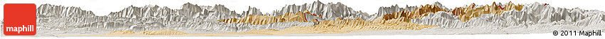 Satellite Horizon Map of Arbil, lighten, semi-desaturated