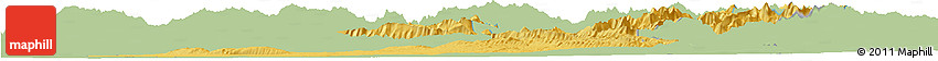 Savanna Style Horizon Map of Arbil, single color outside
