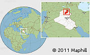 Savanna Style Location Map of Arbil, highlighted country, within the entire country