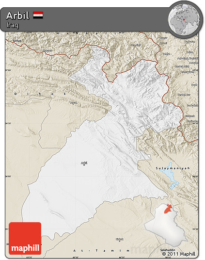 Classic Style Map of Arbil