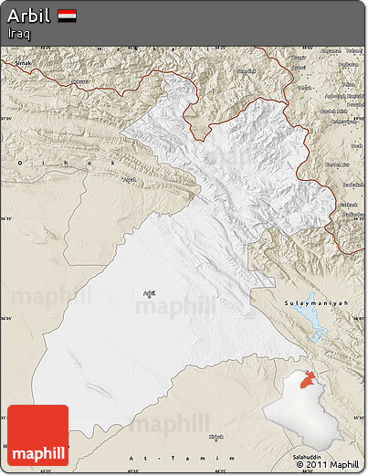 Classic Style Map of Arbil