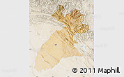 Satellite Map of Arbil, lighten