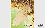 Satellite Map of Arbil, physical outside