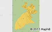 Savanna Style Map of Arbil, single color outside