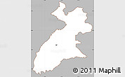 Gray Simple Map of Arbil, cropped outside