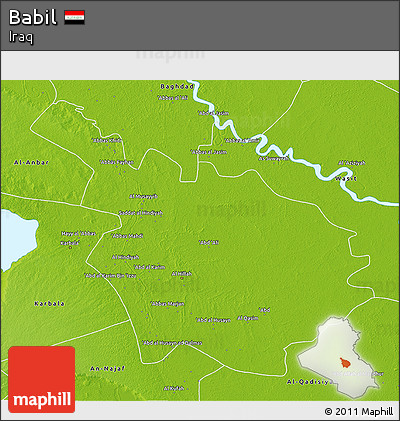Physical 3D Map of Babil