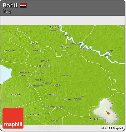 Physical 3D Map of Babil