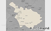 Shaded Relief 3D Map of Babil, darken, desaturated