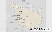 Shaded Relief 3D Map of Babil, desaturated