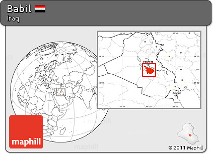Blank Location Map of Babil