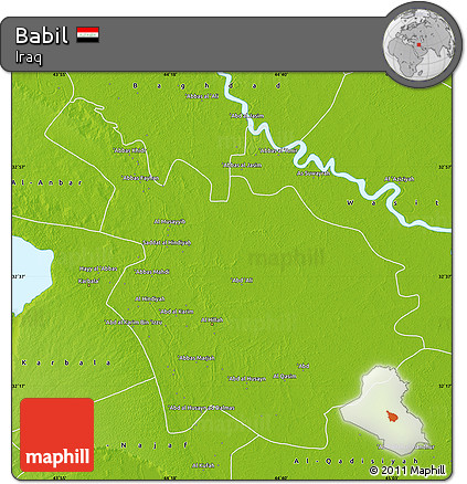Physical Map of Babil