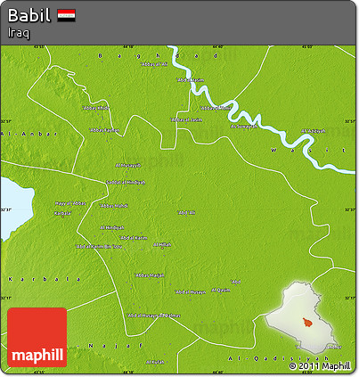 Physical Map of Babil