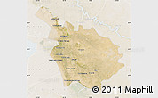 Satellite Map of Babil, lighten