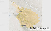 Satellite Map of Babil, lighten, semi-desaturated