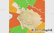 Satellite Map of Babil, political outside