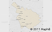 Shaded Relief Map of Babil, lighten, desaturated
