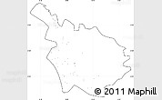 Blank Simple Map of Babil, cropped outside, no labels
