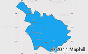 Political Simple Map of Babil, cropped outside