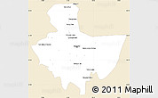 Classic Style Simple Map of Baghdad, single color outside