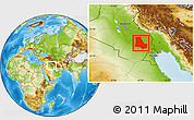 Physical Location Map of Dhi-Qar