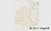 Shaded Relief 3D Map of Diyala, lighten