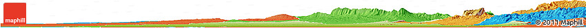 Physical Horizon Map of Diyala, political outside