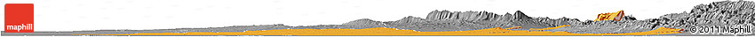 Political Horizon Map of Diyala, desaturated