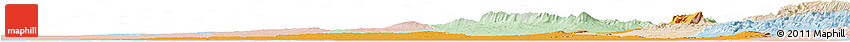 Political Horizon Map of Diyala, lighten