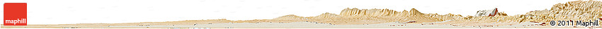 Shaded Relief Horizon Map of Diyala, satellite outside