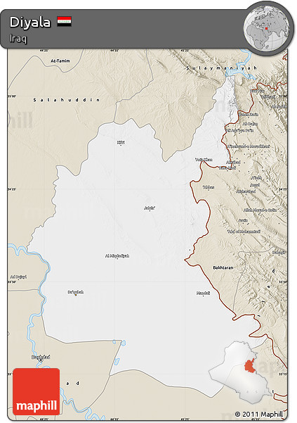 Classic Style Map of Diyala