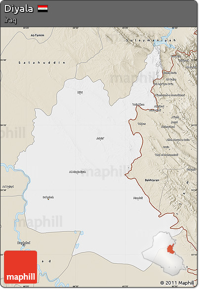 Classic Style Map of Diyala