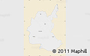 Classic Style Map of Diyala, single color outside