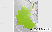 Physical Map of Diyala, lighten, desaturated