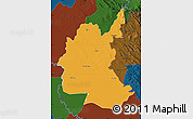 Political Map of Diyala, darken