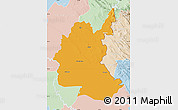 Political Map of Diyala, lighten