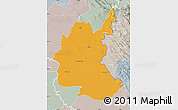 Political Map of Diyala, lighten, semi-desaturated