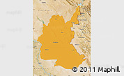 Political Map of Diyala, satellite outside