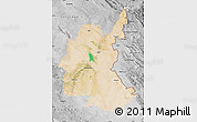 Satellite Map of Diyala, desaturated