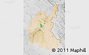 Satellite Map of Diyala, lighten, desaturated